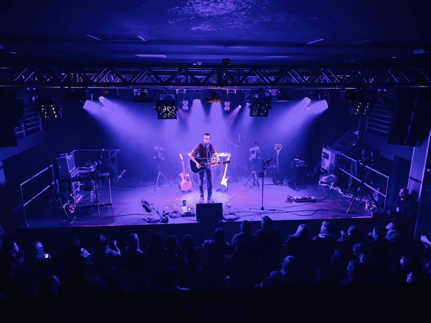 Shea Rafferty performing on stage